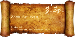 Zech Szilvia névjegykártya